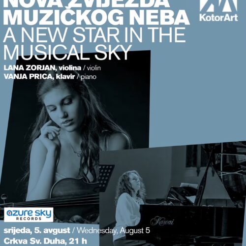 KotorArt predstavlja novu zvijezdu muzičkog neba, violinistkinju Lanu Zorjan